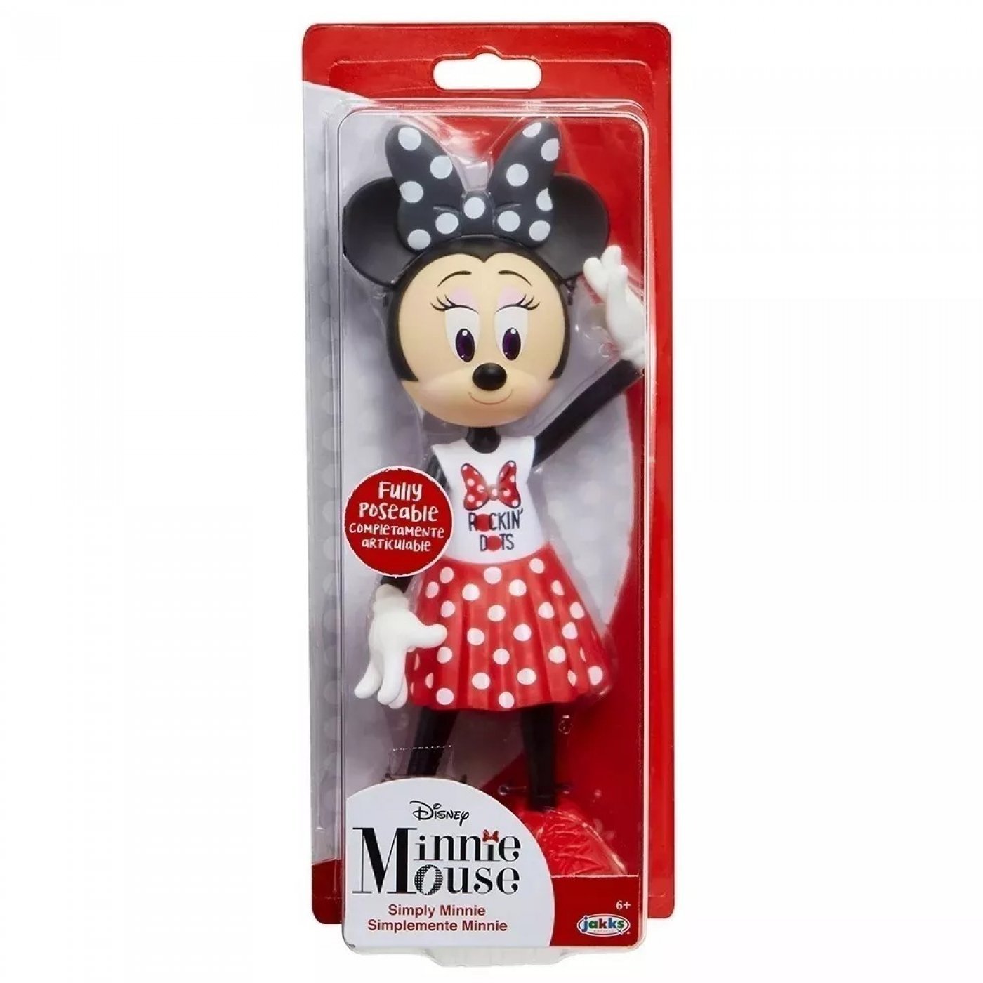 Muñeca Minnie Mouse Articulada Fashion 22cm Wabro  (SIN STOCK)