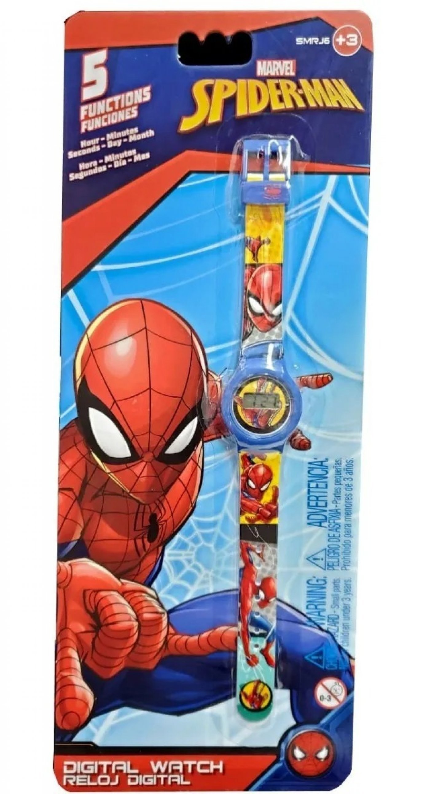 Reloj Digital Spiderman 5 Funciones ( sin stock )