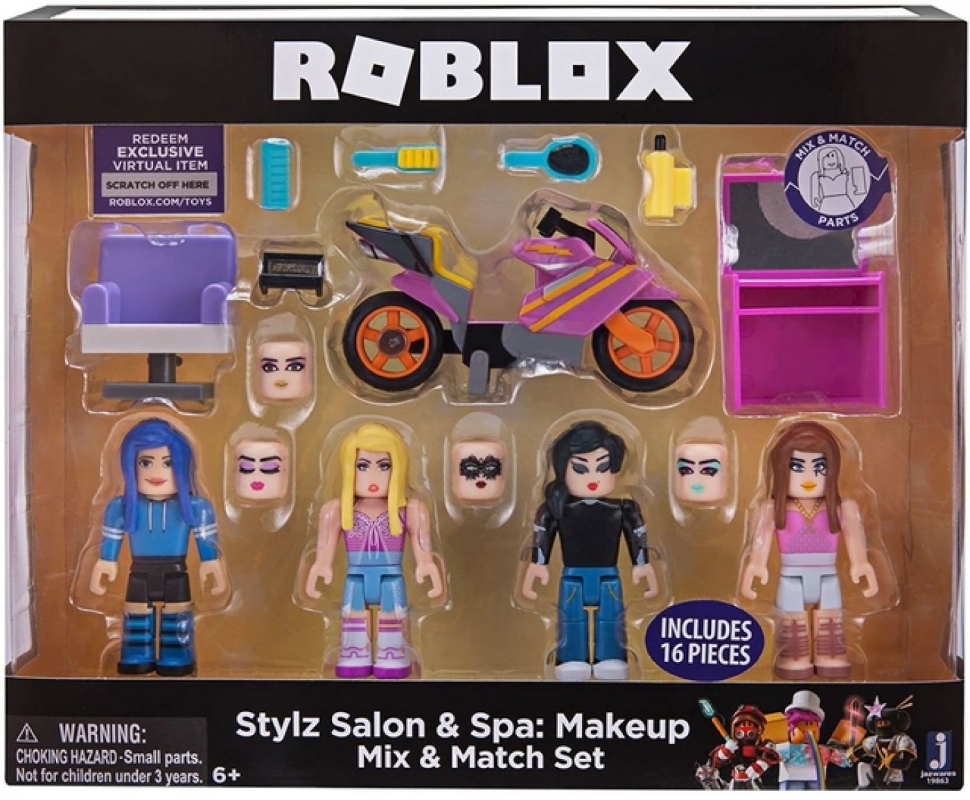 Roblox Stylz Salon & Spa 4 Figuras Con Accesorios
