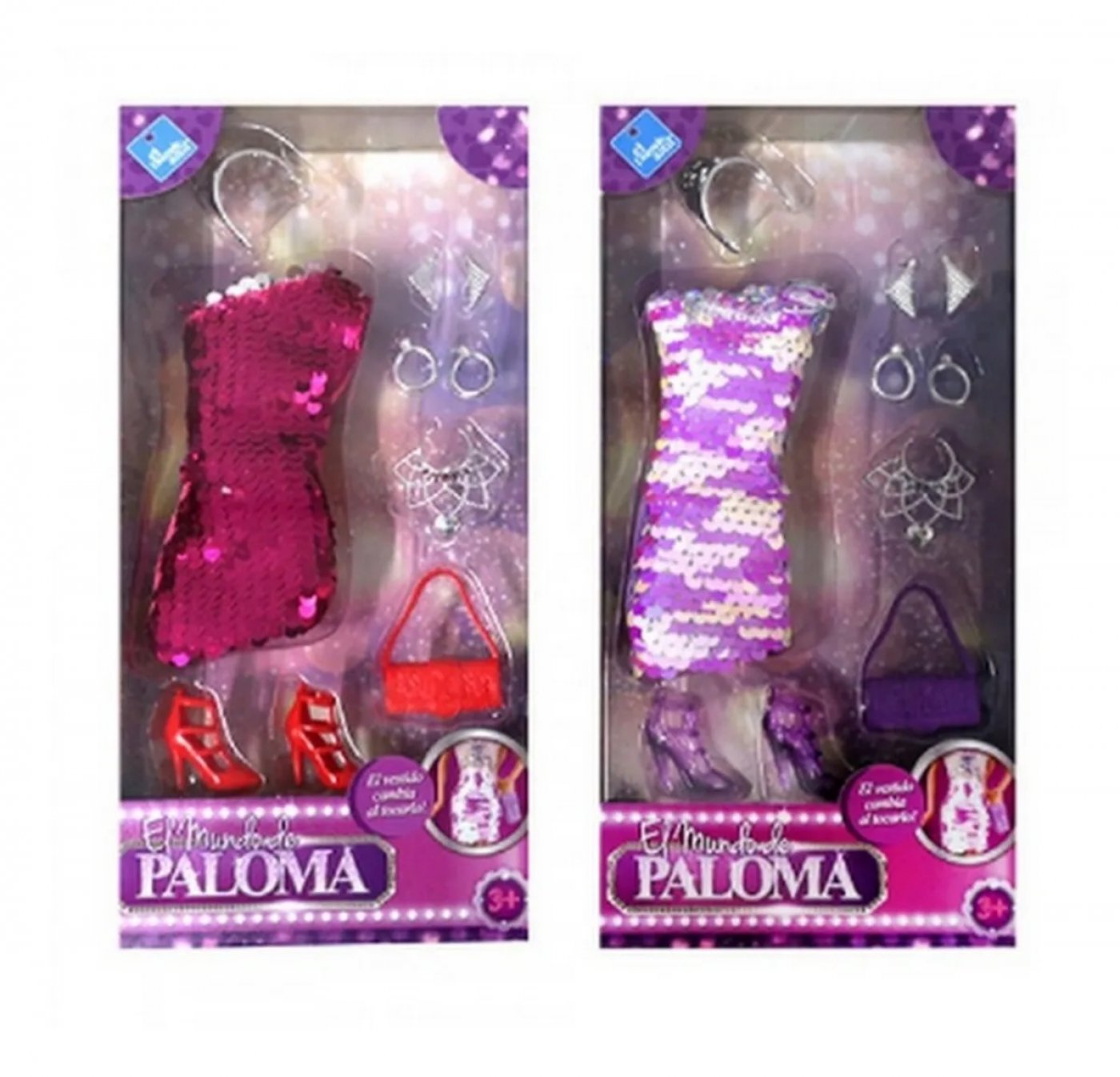 Vestido Lentejuela Para Muñeca Paloma O Barbie