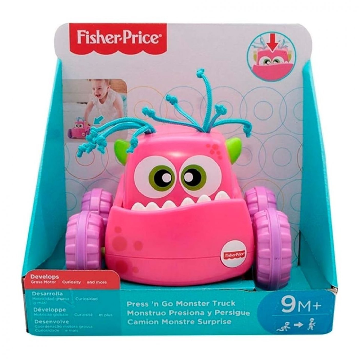 Monstruo Presiona y persigue (SIN STOCK) Fisher Price