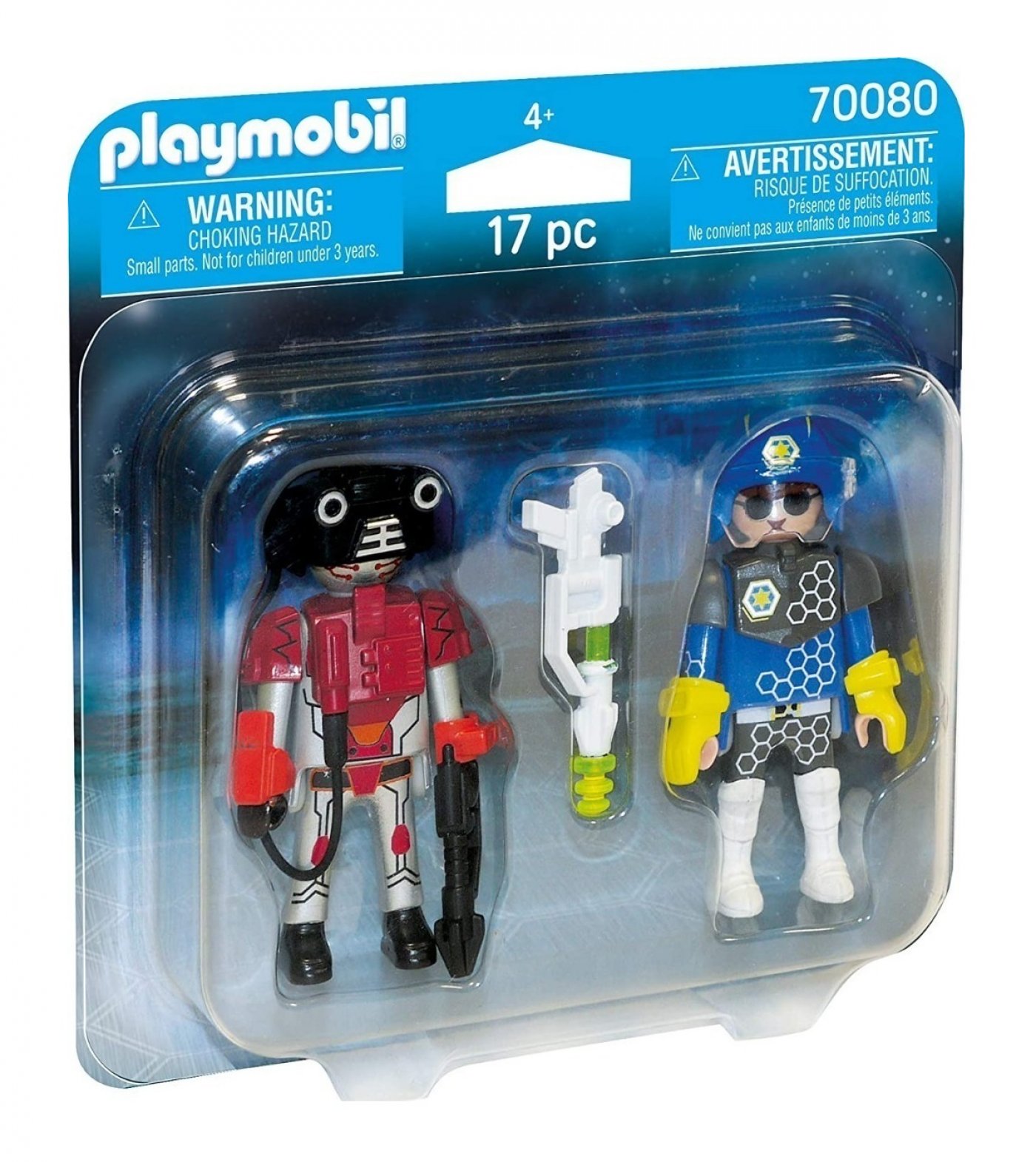 implícito Húmedo La cabra Billy Playmobil Duo Pack Policia Y Ladron Futurista