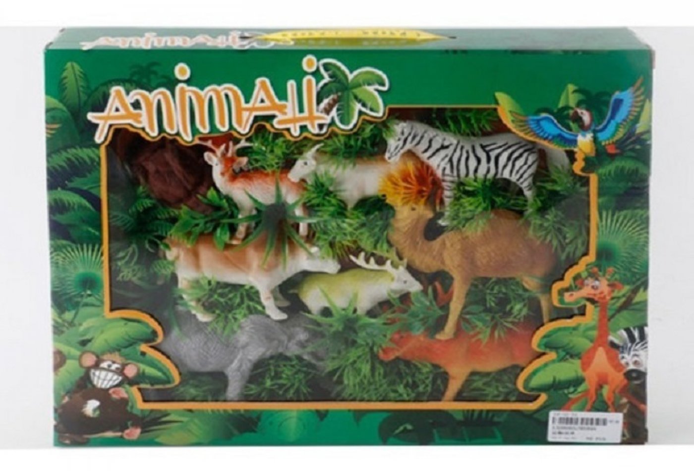 Set De 8 Animales De La Selva Y Accesorios Con Camello