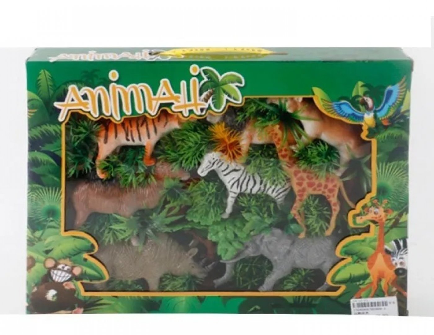 Set 8 Animales De La Selva Con Jiraja