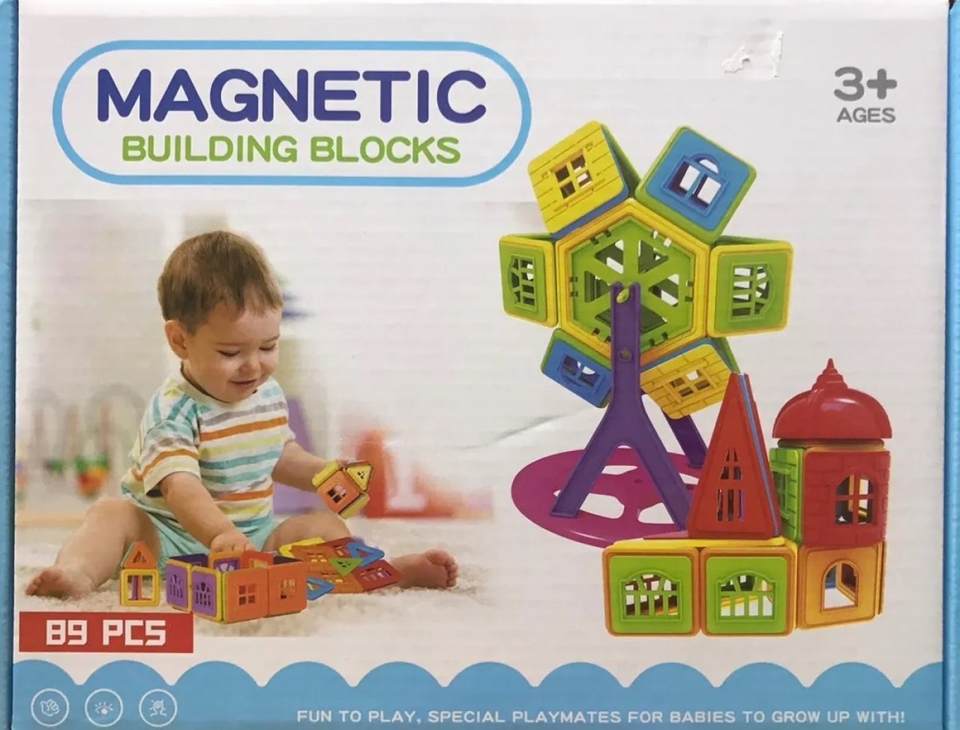 Magnetic Building Blocks - 89 Piezas Tipo Magnific Imantados
