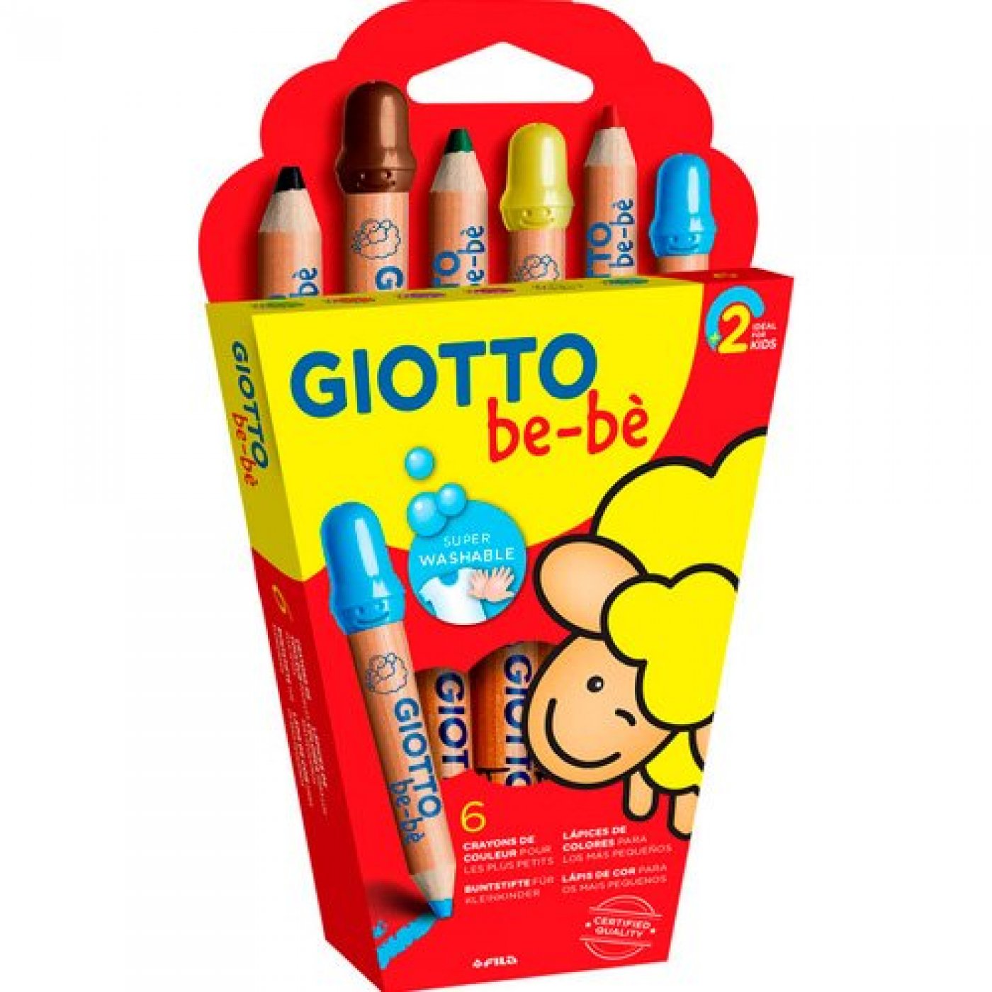 Set x 6 de Crayones Giotto be-be