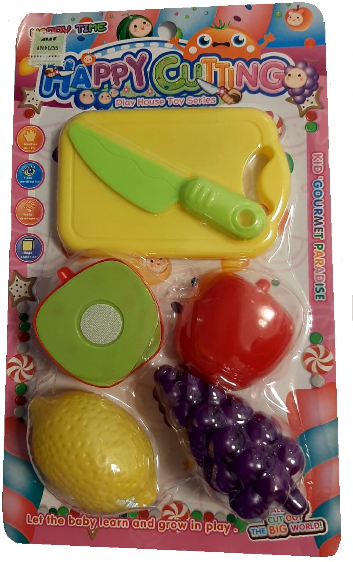 Set De Frutas Infantil Abrojo Juguete Plastico