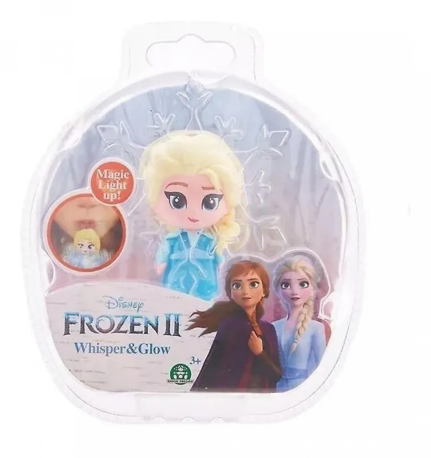 Frozen 2 Disney Whisper & Glow Elsa 6 Cm Soplas Y Se Ilumina