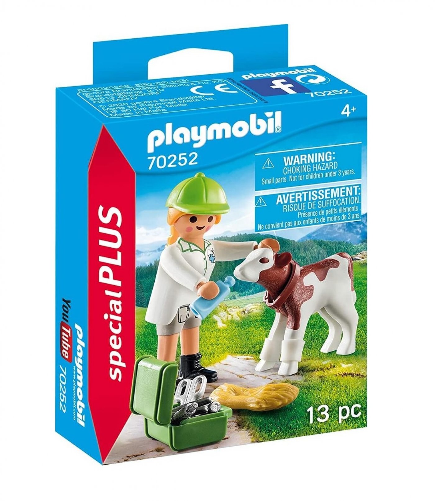 Playmobil Special Plus 70252 Veterinaria Con Ternero 13 Piez