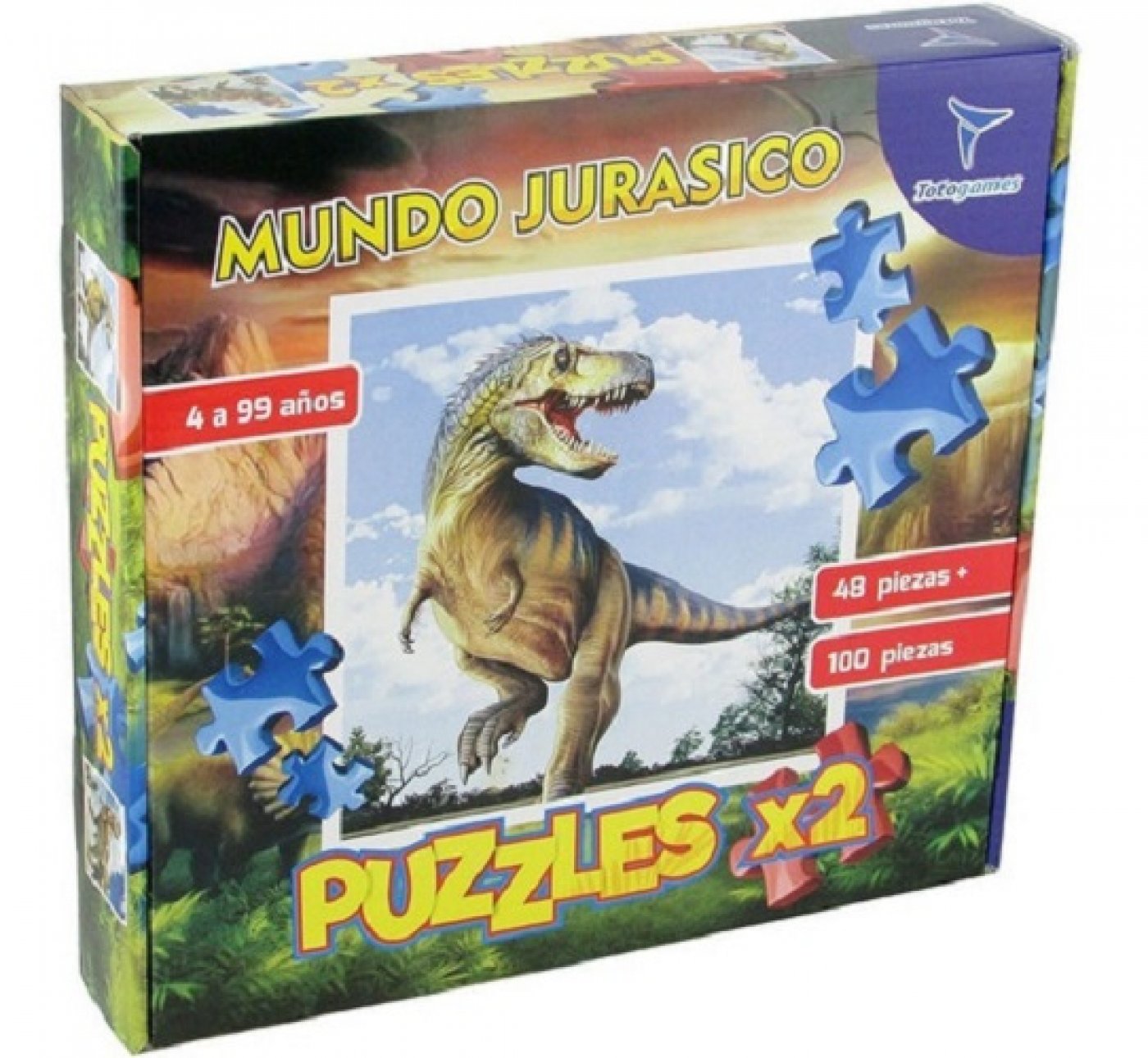 Puzzles Rompecabezas X2 Mundo Jurasico