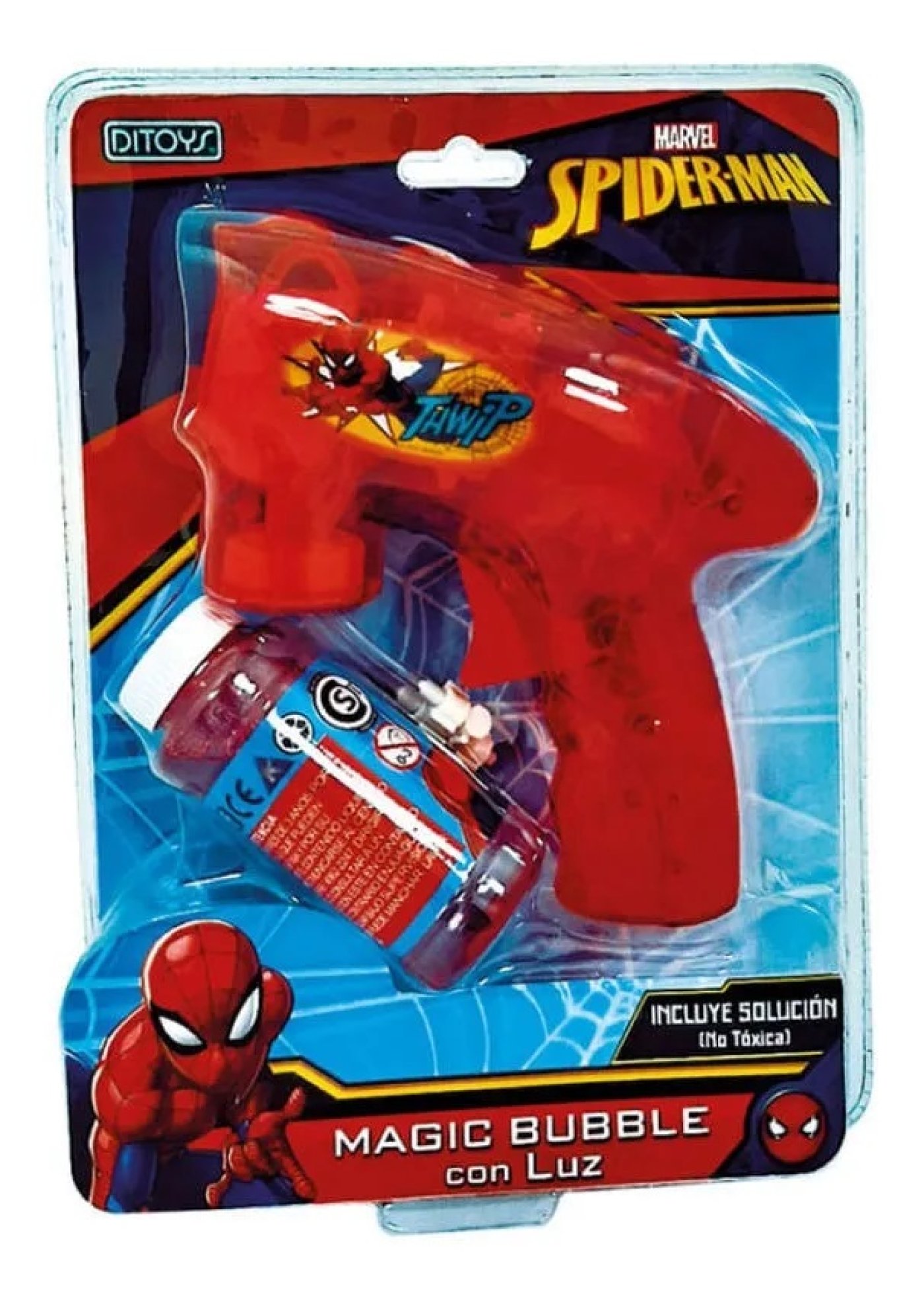 Magic Bubbles Spiderman Burbujero Automatico Con Luz