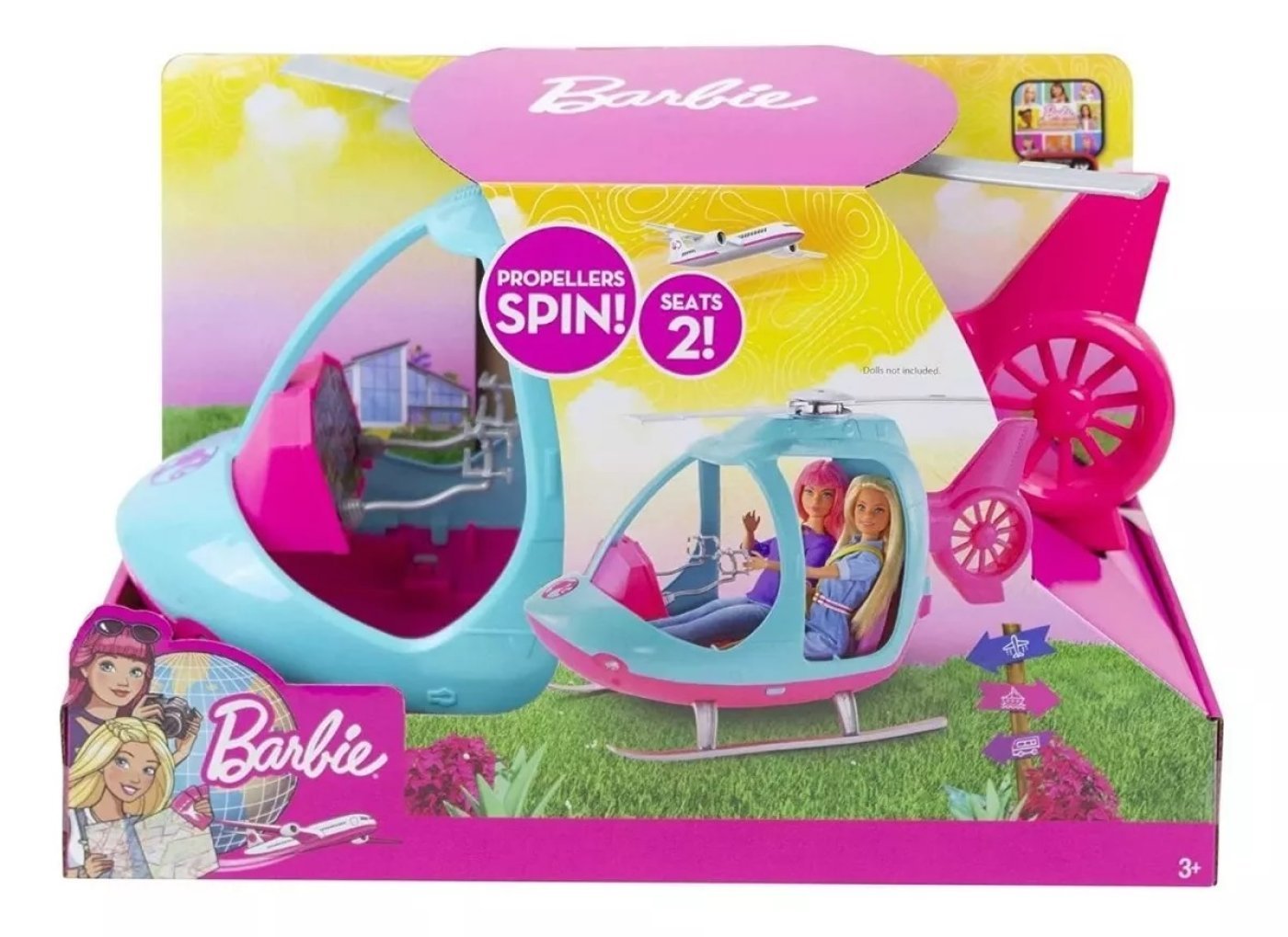 Barbie Dreamhouse Helicóptero De Aventuras Mattel