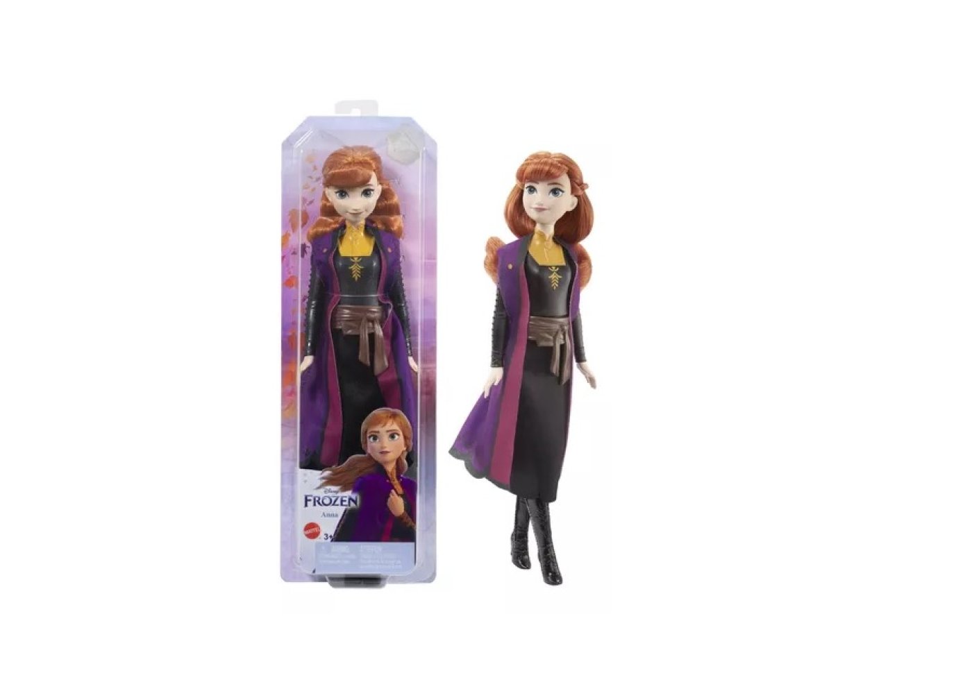 Muñeca Disney Frozen Personaje Anna 30 Cm Mattel