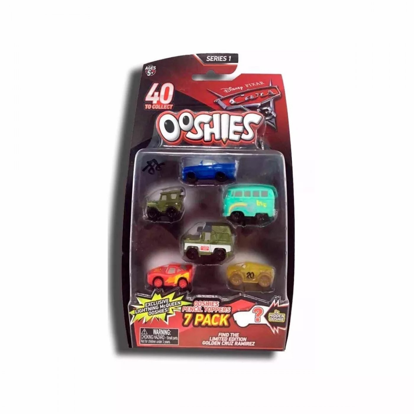 Ooshies Cars pack de 7 (SIN STOCK)