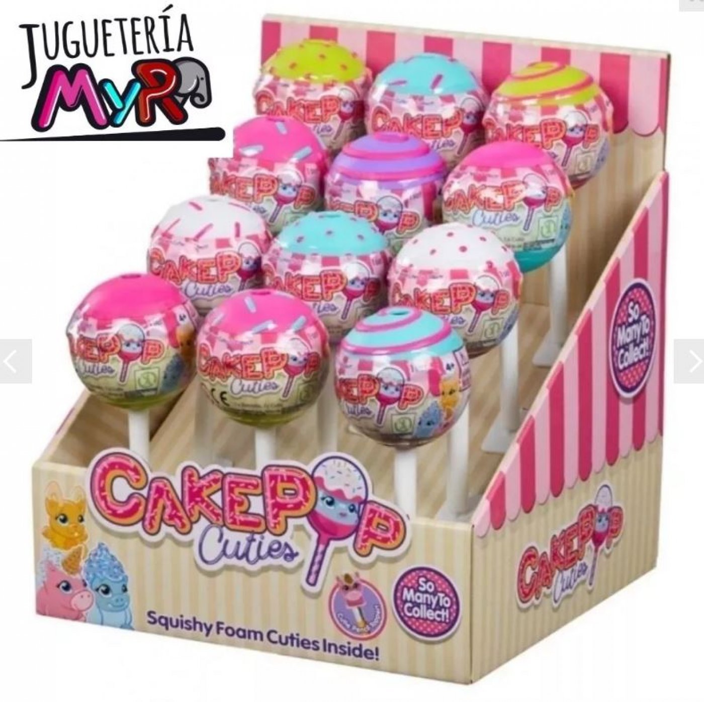 Cakepop Cuties Serie 2 Squishy Animalitos Sopresa Chupetin