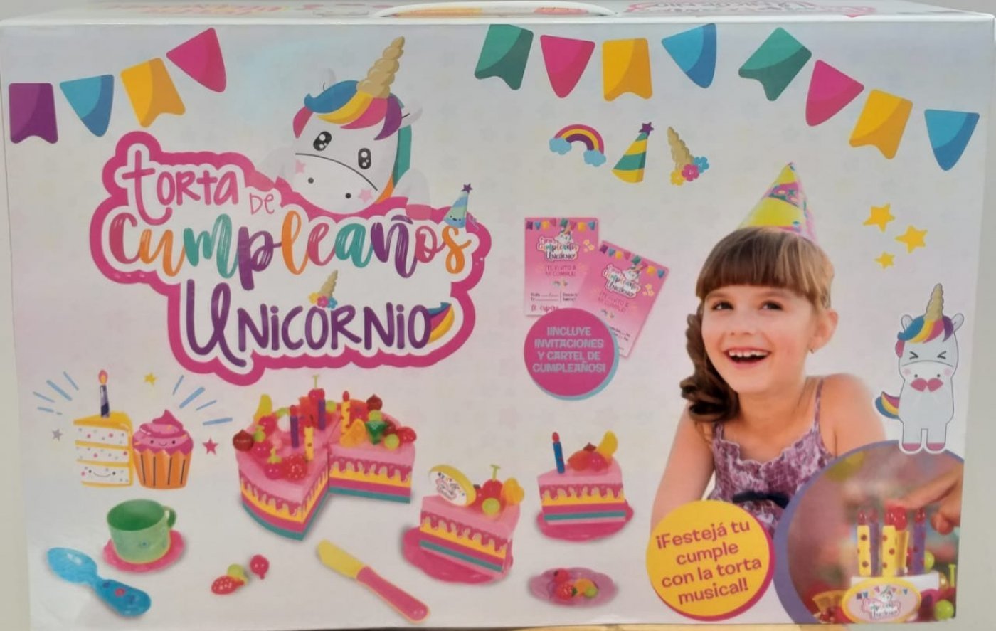 Juguete Torta de Cumpleaños Unicornio