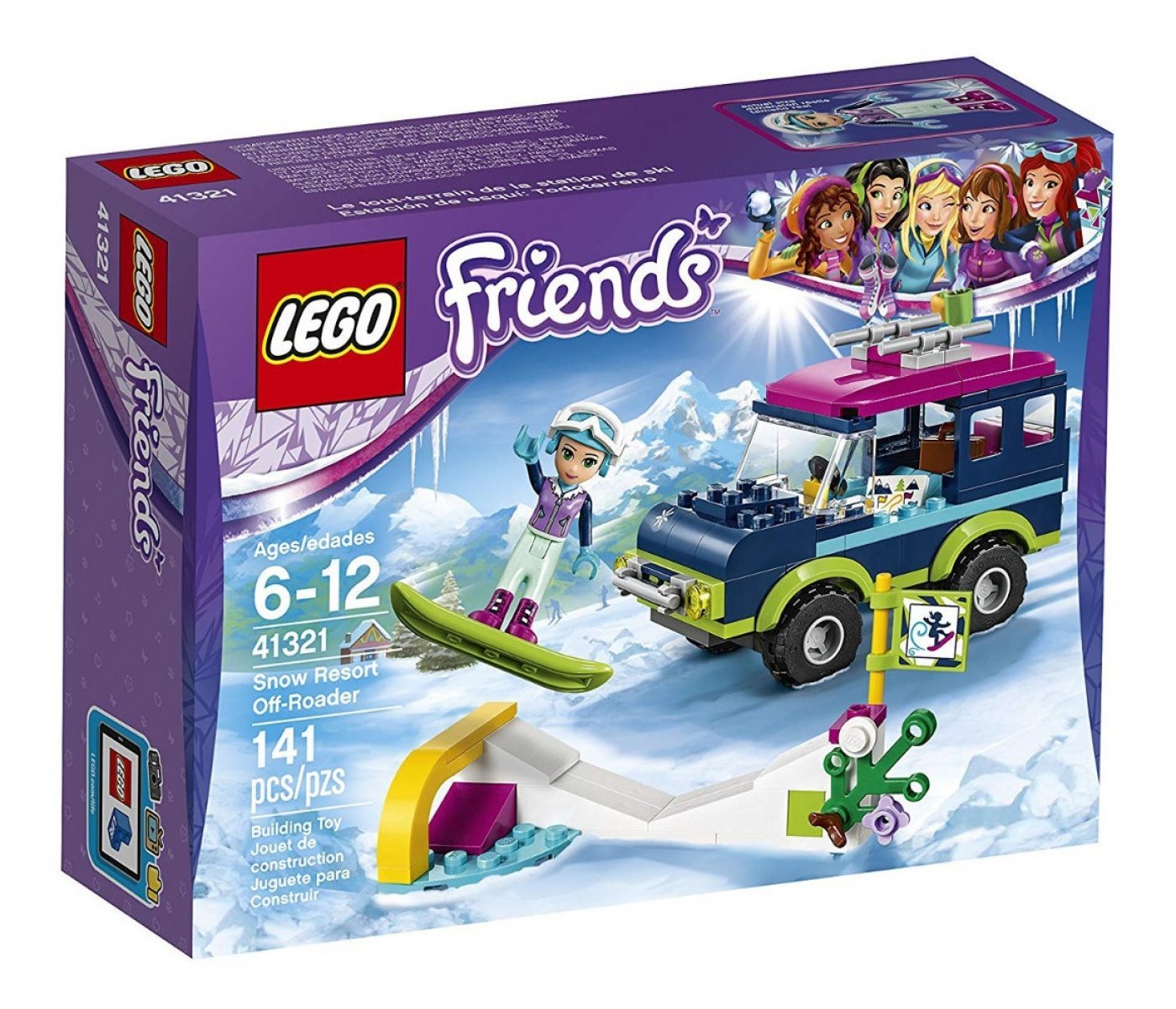 Lego Friends Snow Resort Off Roader 141 Piezas
