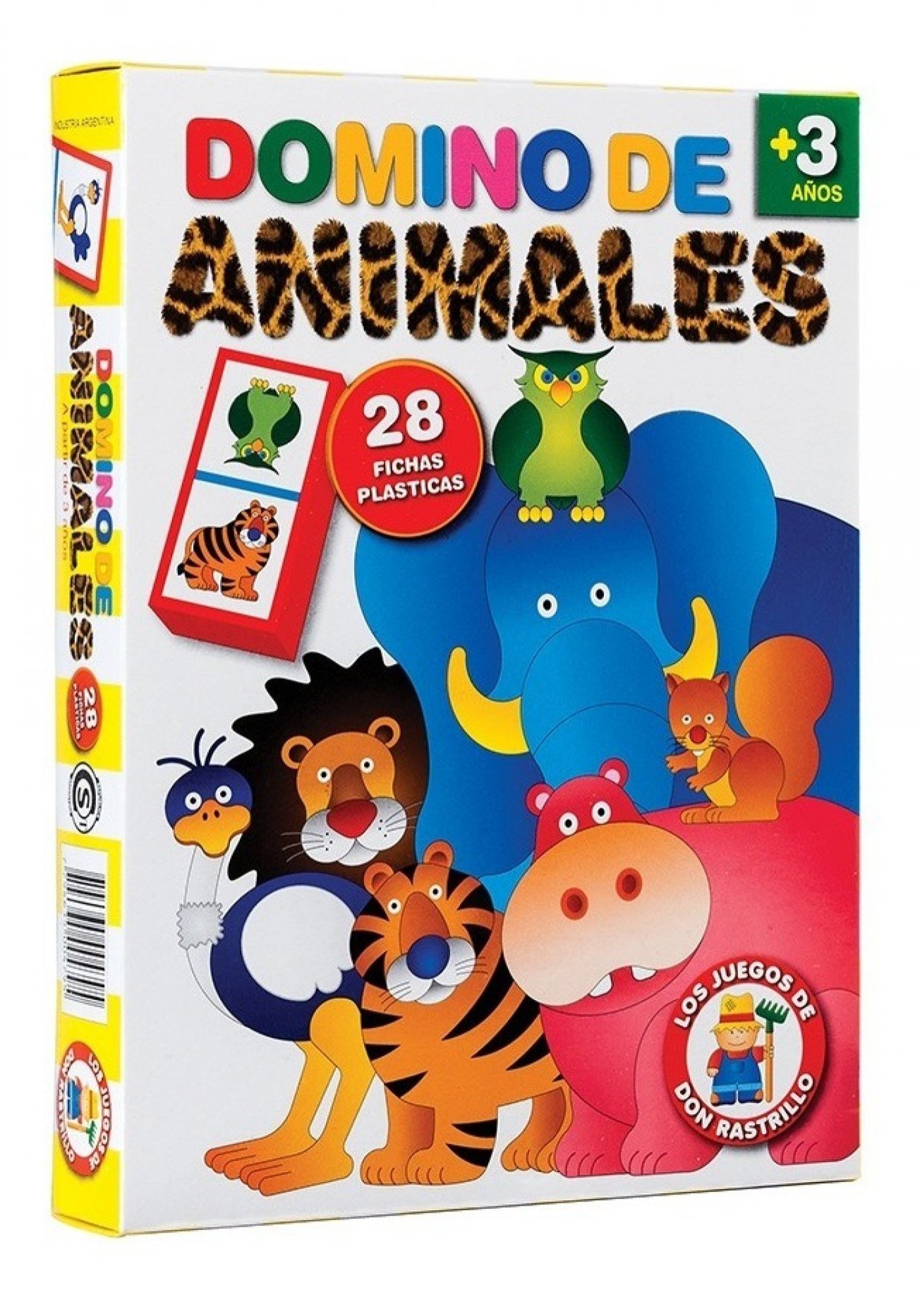 Domino De Animales Juego De Mesa Original Rubial